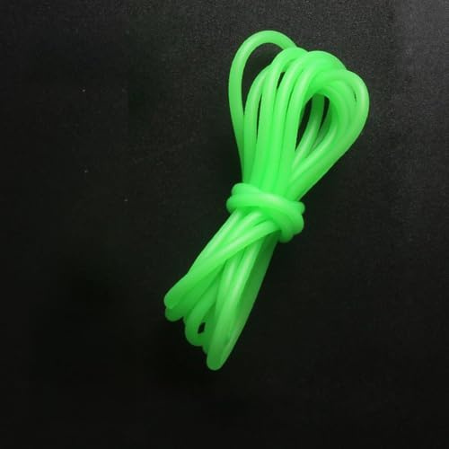 Jotekonoby Night Glow Angelschnurschutz aus PVC, 1/15 m, für LED-Angeln, dunkel leuchtender Schnurschutz mit 082 mm Innendurchmesser, kompatibel (08 mm x 15 m)