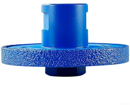 Lot de 2 disques à rainurer plats pour meuleuse d'angle pour pierre, marbre, carrelage, diamant brasé sous vide avec broche 58 11