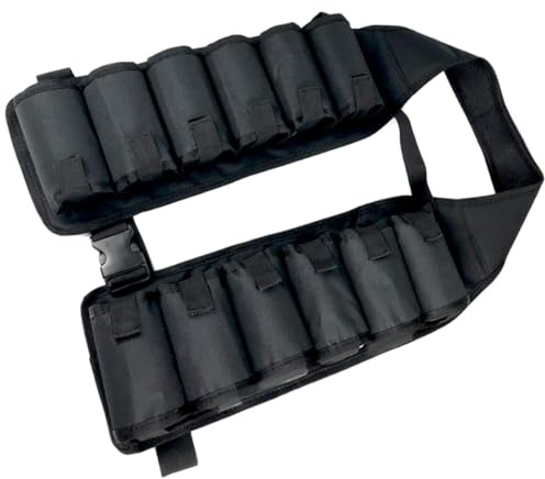 CHILDWEET Porte-bière Ceinture Réglable Noir 12 Emplacements Paquet Banane Porte-gobelet Résistant pour Camping Randonnée Pique-niques Extérieur Boissons Bouteille Canette