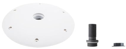 Pomme de douche à effet pluie 19 cm – Pommeau de douche à effet pluie ABS économiseur d'eau avec design en caoutchouc de silicone pour cabine de douche et montage au plafond – Expérience de pluie