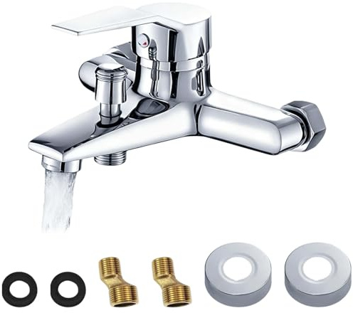 Grifo de bañera, con accesorios, Mezclador de Bañera,Kitmezclador de bañera, Grifo mezclador para bañera,Kitde Grifo de Bañera,Kitde grifo monomando para bañera, apto para baños y bañeras