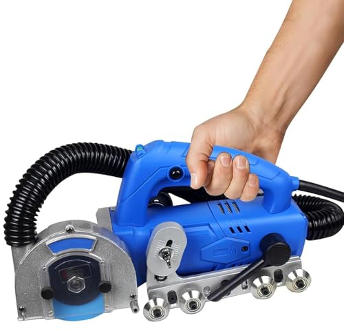 Pulitrice Elettrica Per Fughe Da 1200W - 9000 Giri/min, Autoaspirante, Lame Incluse, Ideale Per Apertura Fughe Su Pavimenti E Pareti In Piastrelle(1.7mm)