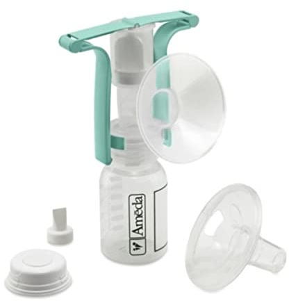 Ameda One-Hand Manual Breast Pump with Flexishield Areola Stimulator