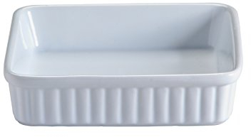 Mason Cash 2001.542 Collection Fine Stoneware Square Roasting Baking and Serving Dish, Ceramic, White, 16 x 16 x 4.5 cm