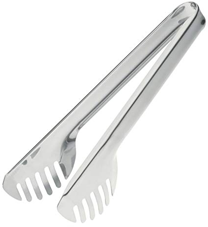Westmark Spaghetti-/Salat-/Servierzange, Länge: 23,8 cm, Rostfreier Edelstahl, Farbe: Silber, 12792270, Zange
