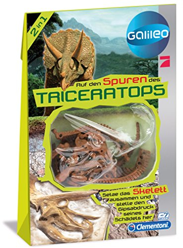 Clementoni 69401.3 - Galileo - Skelett Triceratops, Experimentierkaesten