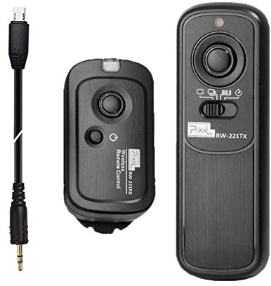Pixel Kabellose Fernauslöser RW/S2 Auslöser Fernbedienung Kompatibel mit Sony a1 a9 a7 a7R a7S a6600 a6500 a6400 a6300 a6100 a6000 a5000 RX100II RX10 RX0 a68 a58 ZV-1 HX99 HX400 QX1 wie RM-SPR1