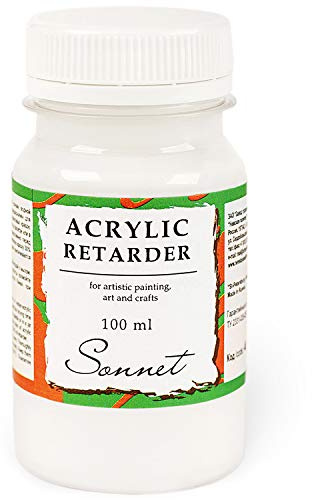 Sonnet Acrylic Retarder 100ml langsam trocknendes Pouring Medium Acryl | Trocknungsverzögerer für Acryl 100 ml, verlängert die Arbeitszeit, für Pouring, Lasuren und Verläufe