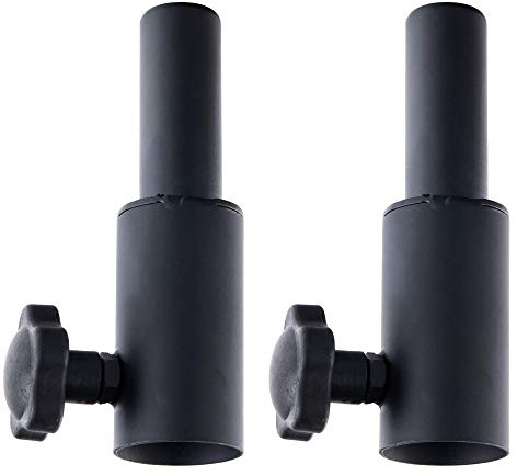 Pronomic Boxenstativadapter 35mm zu 25mm 2er Set (Flanschadapter aus Metall, solide Verarbeitung)
