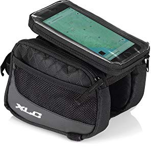 XLC Unisex – Vuxen Top Tube Pannier Bag BA-S97 bagagehållarväska, svart, en storlek