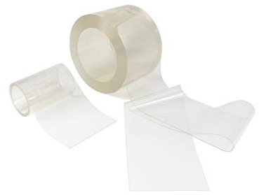PVC Streifen Meterware 200 x 2mm Glasklar Transparent - Zugeschnitten auf Ihren Bedarf - Für einen Streifenvorhang, Lamellenvorhang, Stallvorhang