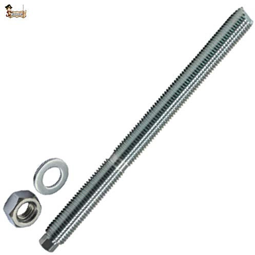 BricoLoco Gewindestange für chemische Dübel aus Kunstharz mit Sechskantkopf. mit Mutter und Unterlegscheibe Einfache Installation mit Schrauben oder Bohren. (10, 16 x 190)