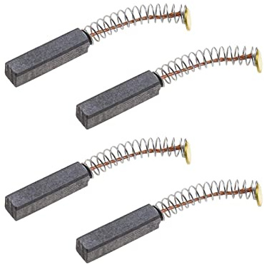 ECSiNG 2 pares de escobillas de carbón para motor eléctrico, 20 x 6 x 5 mm, para sierra circular, taladro, martillo perforador, colector de polvo, motocicleta, herramientas eléctricas