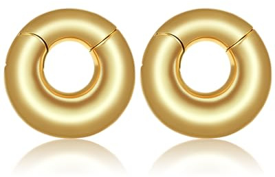 Vankula Ohr Tunnel Gewichte Hangers Creolen Edelstahl für männer damen Ohrpiercing Gestreckte Schmuck 6mm 8mm