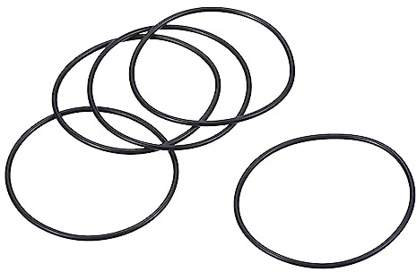 PATIKIL 5Stk Dichtungsringe O-Ringe Gummidichtung 43mm AD 40mm ID 1.5mm Dicke Nitrilgummi Unterlegscheibe Dichtungssatz Gummischeiben für Auto Klimaanlage Wasserhahn Rohr Schwarz