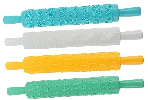 PRETYZOOM 4pezzi Stampo Per Biscotti e Pizza Embossed Per Impasti e Leggero Design Diversi Per Attività Diy Ragazza Ragazza