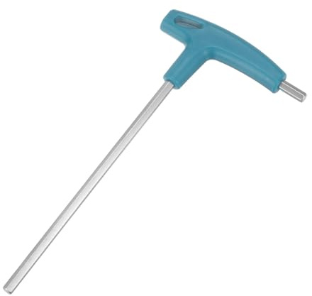 uxcell 6mm Extra Long Arm T-Handle Hex Key Wrench Chrome Finish