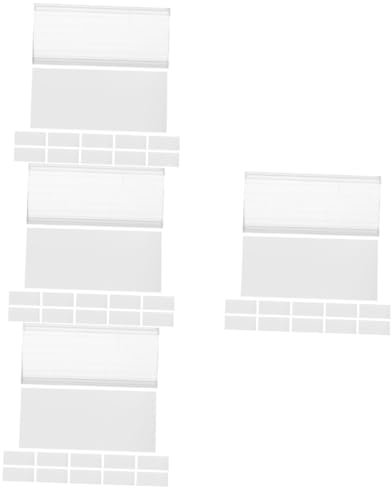 MUCKLILY 80stücke Etikettenhalter Für Transparente Und Informationsschilder Für Einzelhandel Einfache Installation Pvc Material Für Supermarkt Und Geschäft
