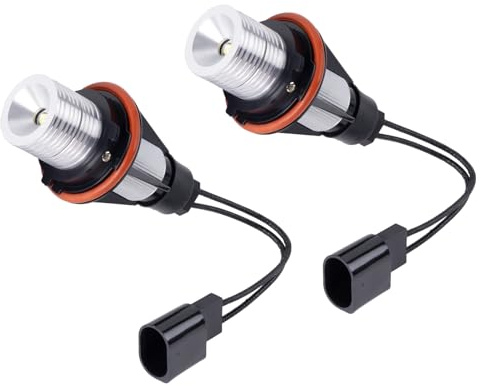Merautop SJ 2 bombillas Angel Eye para luz de estacionamiento delantera de repuesto para 1.er E87 5.er E39 E60 E61 6.er E63 E64 7.er E65 E66 X3 E83 X5 E53 63126929309 63126916097 6312694048