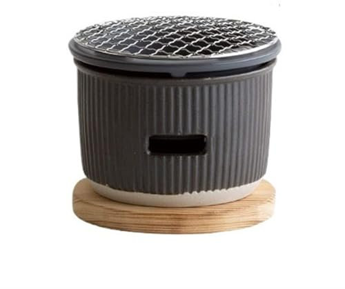 Estufa portátil para barbacoa Estufa de barbacoa de cerámica Mini estufa de parrilla de barbacoa de carbón, Estufa de carbón de escritorio for el hogar Estufa pequeña de estilo japonés for asar carne,