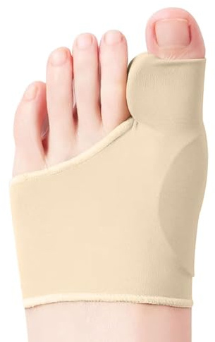 MYGLOAR Calzini per alluce valgo, Correzione per alluce valgo, Calzini per con protezione in gel, Bendaggio per uomini e donne(Colore della pelle/grigio/nero (taglia L/S)) (colore, L)