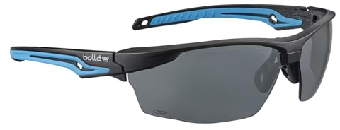 Bolle | TRYON Platinum | Safety Glasses | Smoke | Lens TRYONN20E | Lightweight safety glasses with smoke lens, Platinum anti-fog and anti-scratch coating, and wraparound fit.