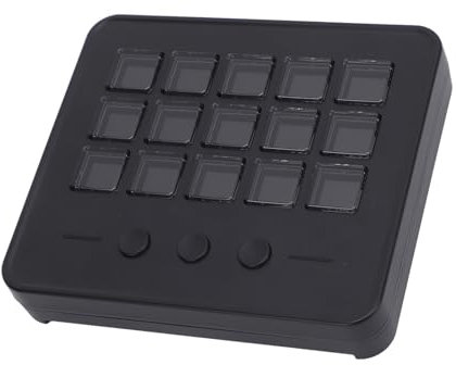 Compact Light Weight Effortless Clicking Stream Controller with LED Screen Macro Keys for OBS, Discord, Spotify for Film Editing, Music Production, Photography and More