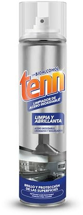 Tenn - Limpiador de Acero Inoxidable | Limpieza y Brillo Profesional | Ideal para Cocinas y Superficies Metálicas | 500ml