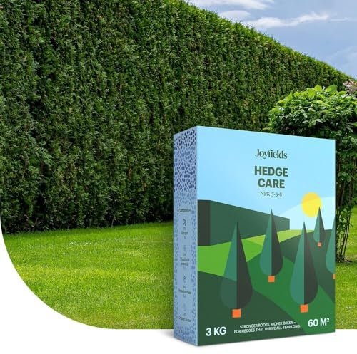 Hedge Care - Engrais pour Haies, Ifs et Conifères - 3 kg pour 60 m² - Croissance verte et densité maximale - Renforce les racines et nourrit jusqu’à 120 jours