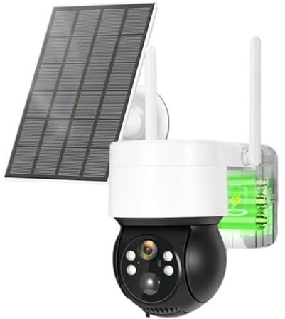 Telecamere di sicurezza wireless per esterni Telecamera IP PTZ for visione notturna esterna da 2MP CCTV Telecamera solare con pannello solare Ricarica batteria Telecamera di videosorveglianza CCTV da