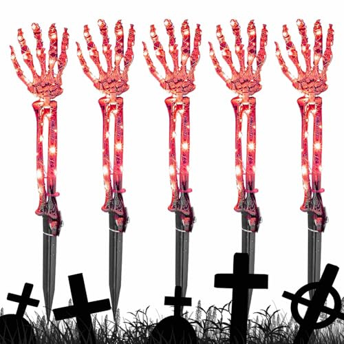Luci Da Percorso | Illuminazione Per Esterni - Lampada Halloween Scheletro Mano Decorazione Esterna Per Giardino Patio