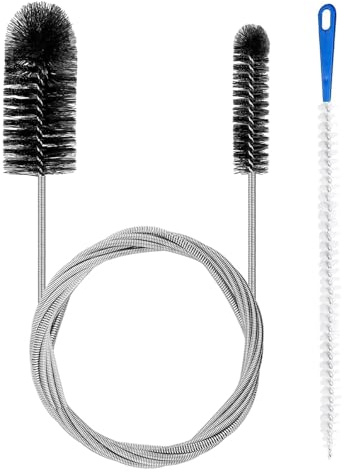 2pcs Extended Sink Unblocker Snake,Drain Unblocker Cleaning Brush,Sewer Pipe Cleaner,Plug Hole Hair Remover Tool,Drain Cleaning Tool for Bathroom Shower Kitchen