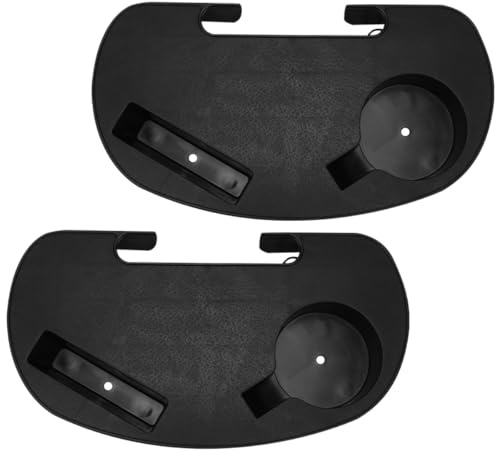 Hohopeti Portavasos para Silla Reclinable de Plástico Resistente Antideslizante y Portátil Bandeja para Bebidas para Exteriores y Oficina Soporte Organizador para Reposabrazos 2