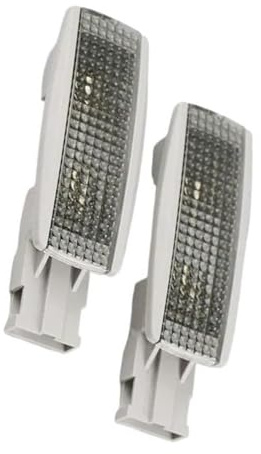 CFUNMNVBVZ Lampada Lettura Interni Auto Per Superb 2002 2003 2004 2005 2006 2007 2008 3B0947109 2 Pezzi Grigio Parasole Luce Lettura Specchio Per Trucco Tetto Auto