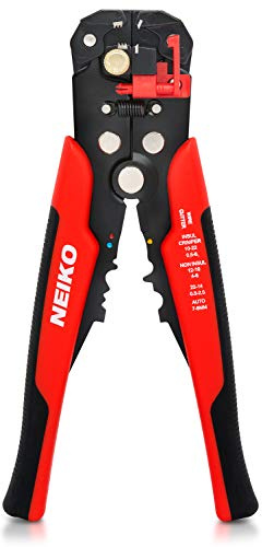 NEIKO 01924A 3-in-1 Automatic Wire Stripper, Cutter, and Crimping Tool, Auto Self-Adjusting Pliers that Cut up to 10 AWG