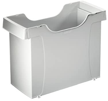 Leitz Hängemappenbox Uni-Box A4, Für bis zu 20 gefüllte A4 Hängemappen, Grau, Plus Serie, 19080085
