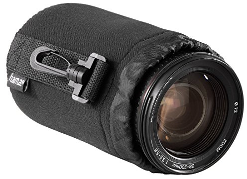 Hama Objektivbeutel, Neopren, Größe M, u.a. passend für Objektive von Herstellern wie Nikon, Canon, Olympus, Panasonic, Sony, Sigma, Tamron, Leica etc.
