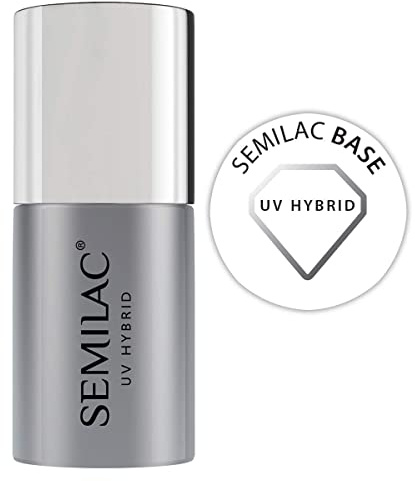 Semilac UV-gel nagelbasrock för gelnagellack. Skyddar och ger näring åt naglar och fäster bra. Blötlägg lättanvänd LED/UV-nagellampa - långvarig manikyr och pedikyr upp till 3 veckor