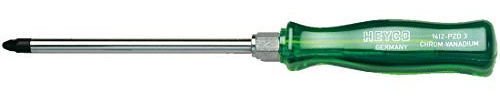 Heyco 1412002080 Cross slot screwdriver 1412 for Pozidriv No.2
