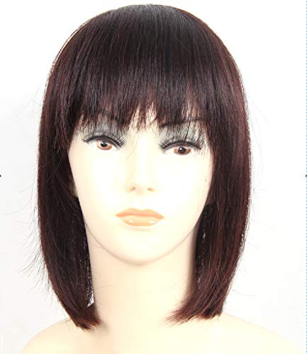 Haarteil, Echthaar, Toupet, gewellt, natürlicher Look, unsichtbar, für Frauen mit dünner werdendem oder weißem Haar, 13*13 cm, 30 cm, natürliche Farbe
