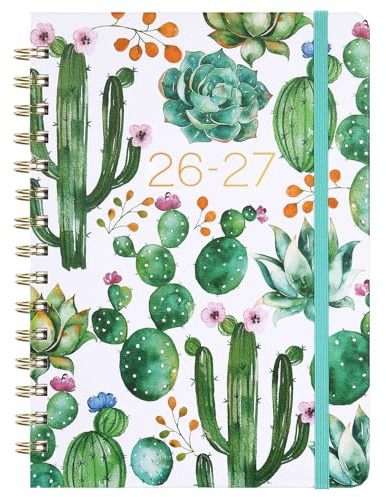 Planner 2026-2027, Academic Planner 2026-2027, JUL 2026 - JUN 2027, 8.5 x 6.4, Calendar Planner with Hardcover, Twin - Wire Binding, Monthly Tabs, Elastic Closure, Daily Organizer