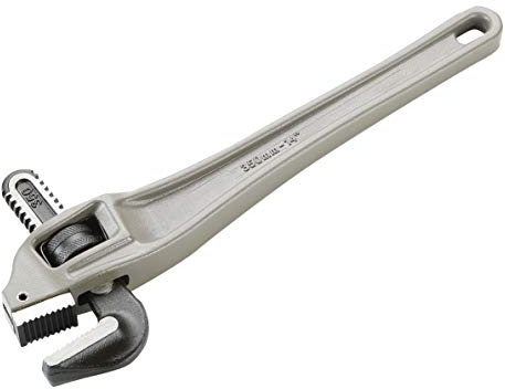 Alyco 111419 Llave Grifa de Aluminio para Tubos, Gris, 450 mm