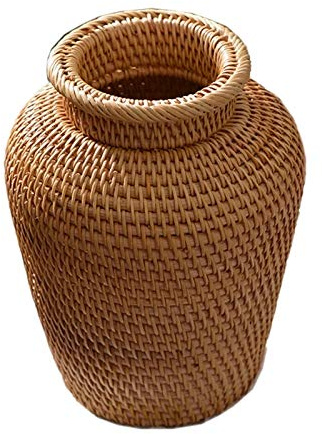 Autumn Rattan Woven Vase Art Vase Fashion Tabletop Decoration Plants Flower Pot Faddish Home Gardening Supplies Flower
