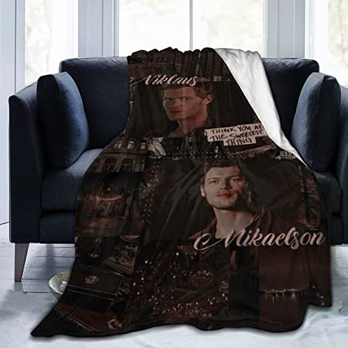 YINGD Mikrofaser-Überwurfdecke, Klaus Morgan Mikaelson, weiche Flanelldecke, warm und flauschig, Anti-Pilling-Decke für Erwachsene und Kinder, 150 x 125 cm