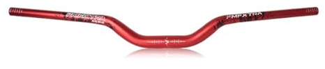 FukkeR 31.8mm Mountainbike Riser Bars 780mm Extralanger Fahrrad Lenker Für DH XC AM FR Rise 60mm MTB Lenkerstange Aluminium Legierung(Red)