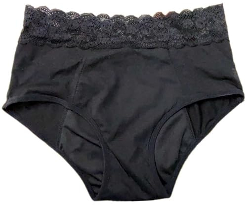 Inkontinenz-Hose für Damen, Inkontinenz-Pflegehose aus Baumwolle für Damen, waschbare und saugfähige Unterlage für Damen, Slips, Menstruationsunterwäsche, schützende