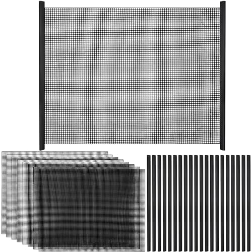 8Pcs Plastic Mesh Canvas Sheets Embroidery Aquarium Fish Tank Divider Plastic Grid Isolation Board Partition Net Pane Separator Filter Bottom Tray,20 Pcs Binding Bars Sliding Bars,Crochet Projects