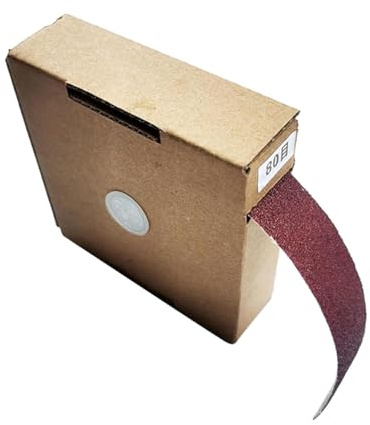 Alnicov 2 Rollen Schleifpapierrolle 2,5 cm x 6 m, Schubladen-Schleifpapier, Körnung 800, für die Holz- und Möbelveredelung, Metallschleifen, Autopolieren