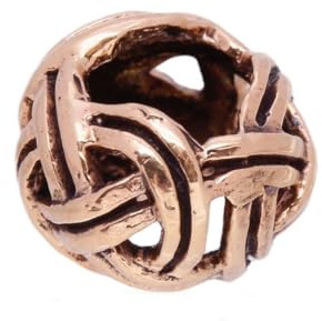 Windalf Haar- & Bartperle RAGHNA 10 mm Knotenmuster Bronze