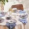Karaca Riley 18-Piece Ceramic Dinner Set for 6 People, 6 x Dinner Plates (27cm) 6 x Dessert/Side Plate (21cm) 6 x Cereal/Soup Bowl (15.5cm), Grey
